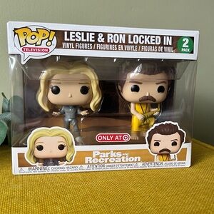 Funko POP! TV: Parks and Recreation 2pk Locked In Ron & Leslie Target Exclusive